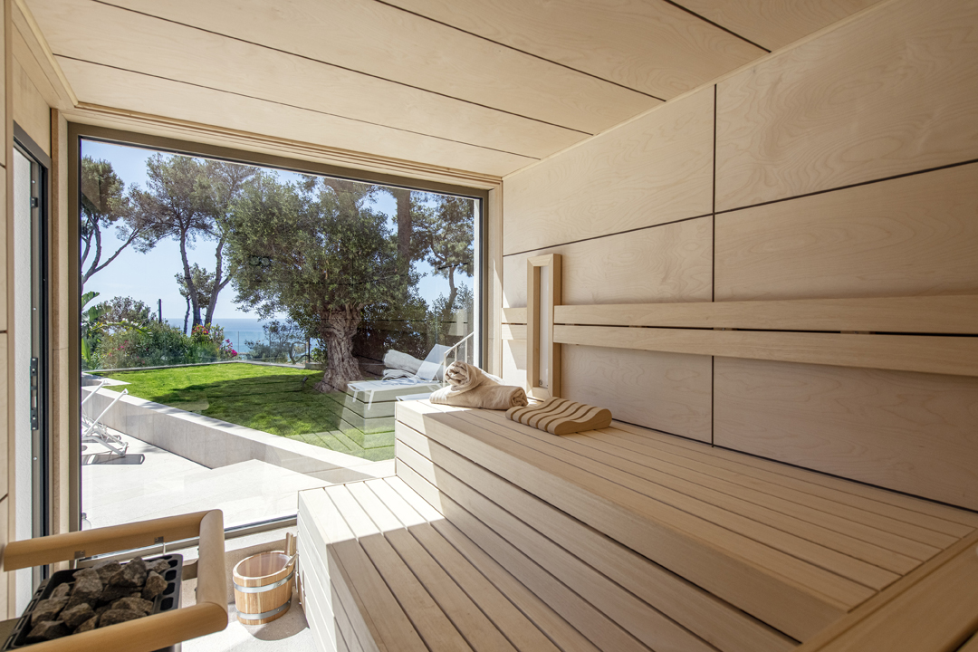 Villa Sauna innen